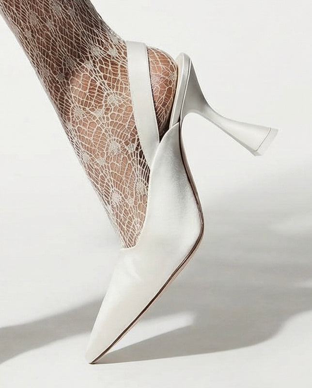 Maniac Slingback Bright Ivory Bridal PRE-ORDER – ANNY NORD