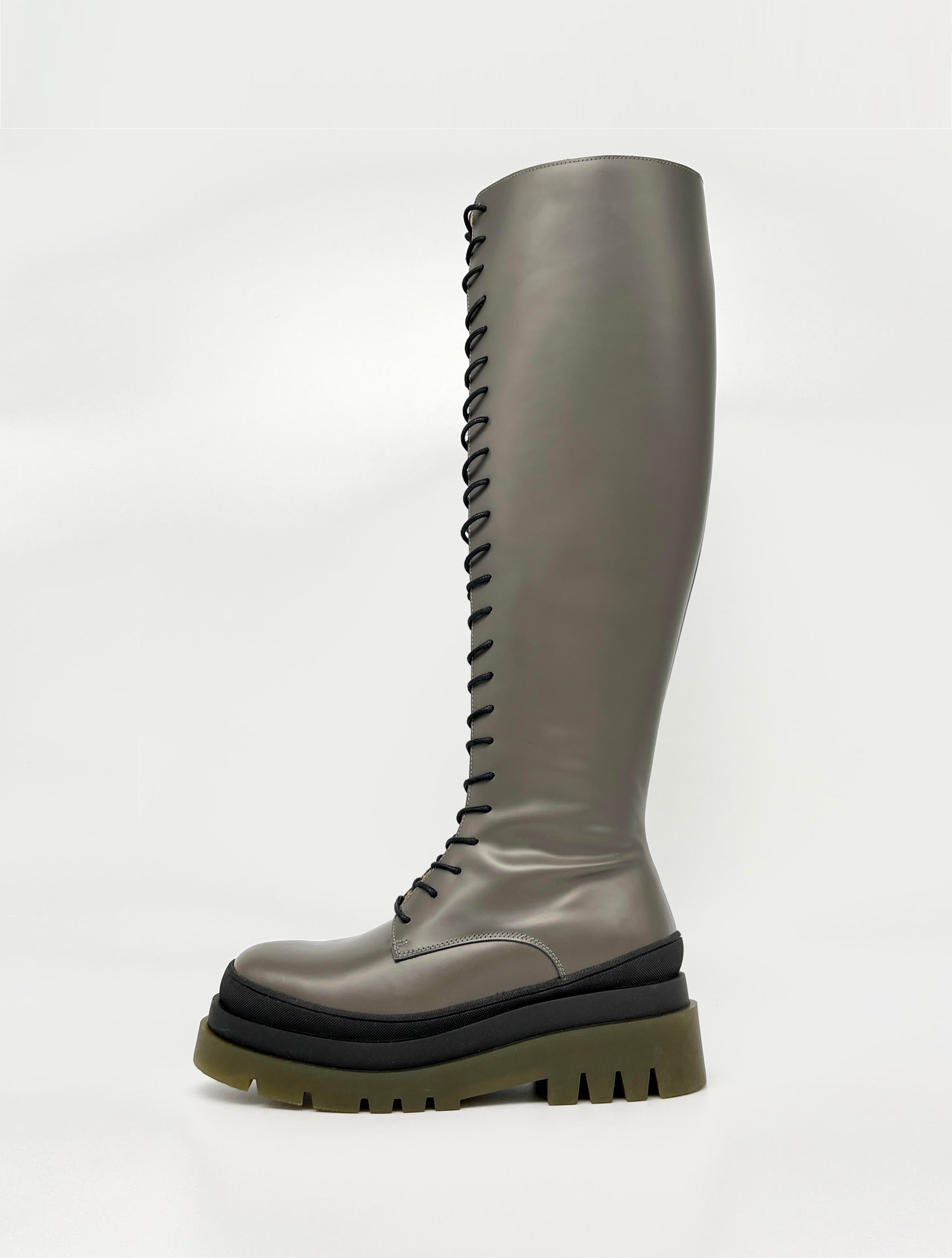 Cagney and Lacey Tall Boot in Color Mud grey